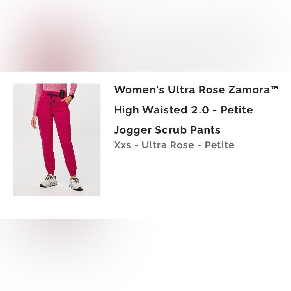 Figs Women’s Ultra Rose Scrub Top & Jogger SET - Picture 2 of 6